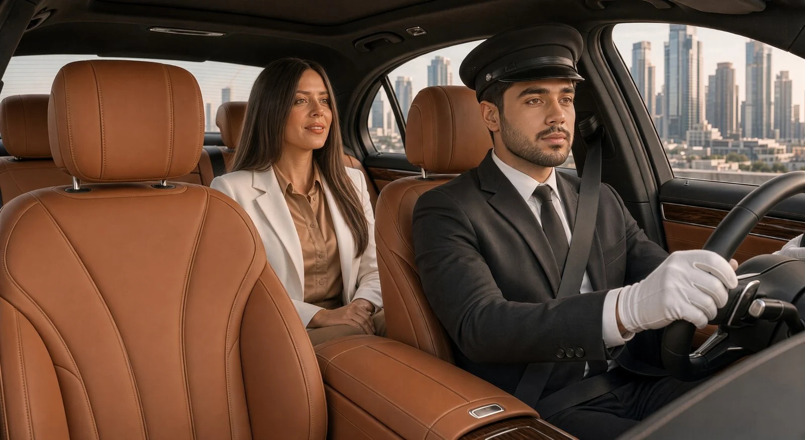 A BCL chauffeur driving a guest